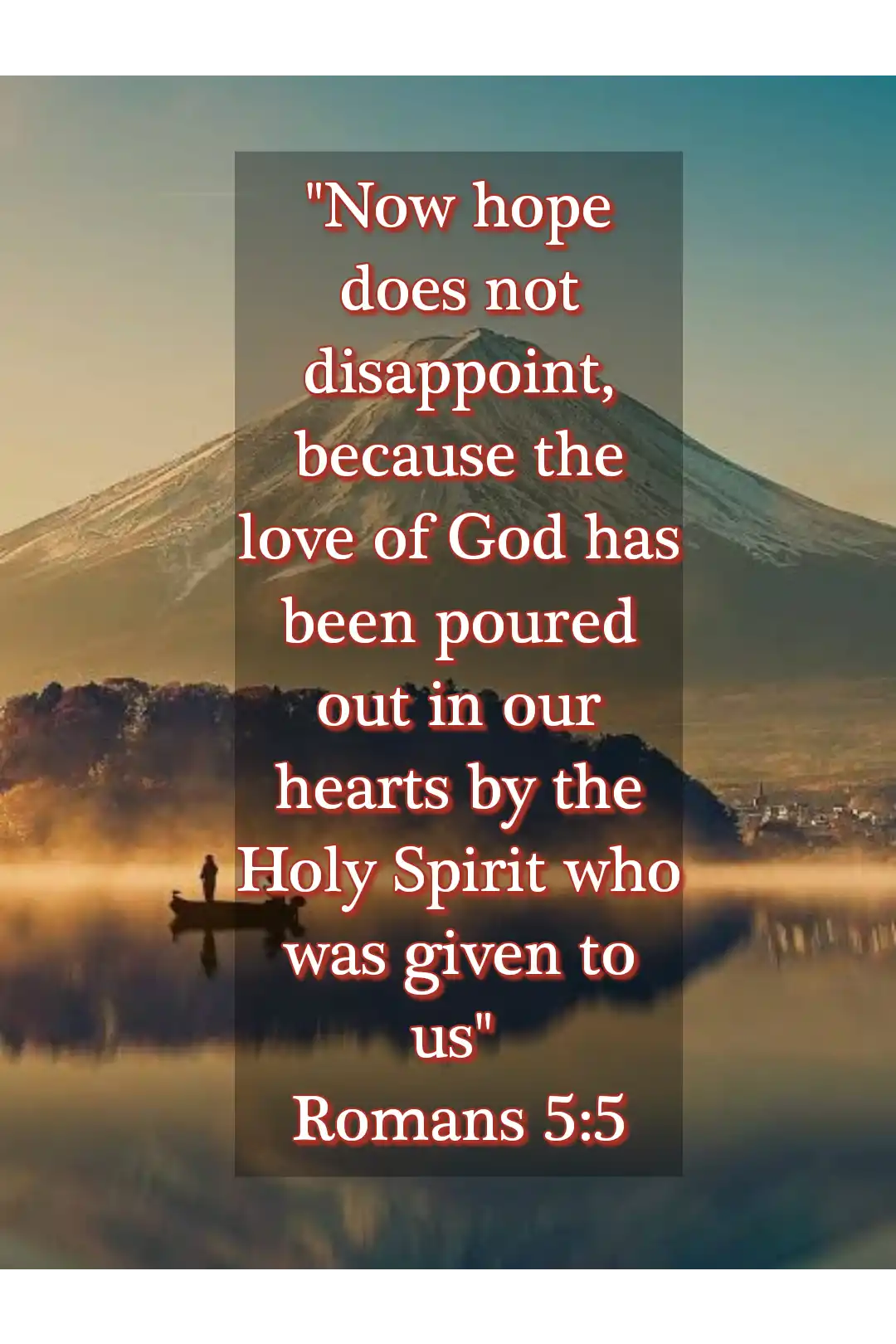 Bible verses about god’s love for us (Romans 5:5)