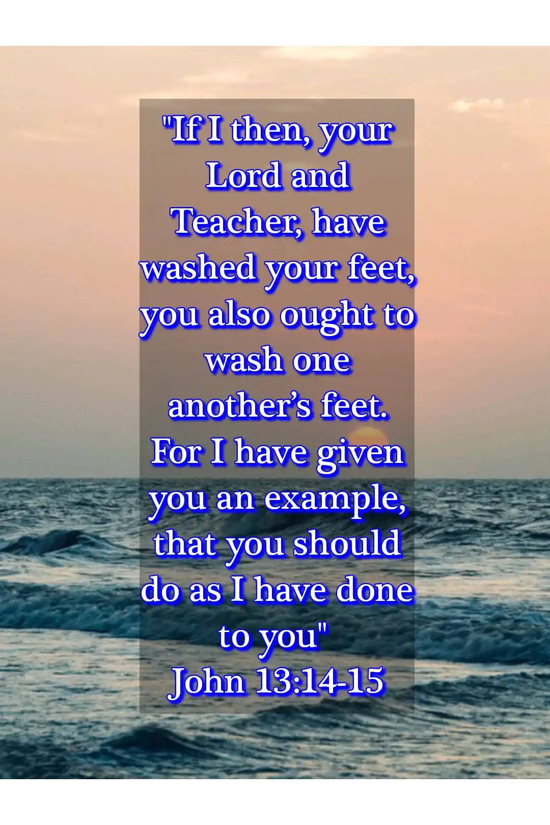 bible verses about humble (John 13:14-15)