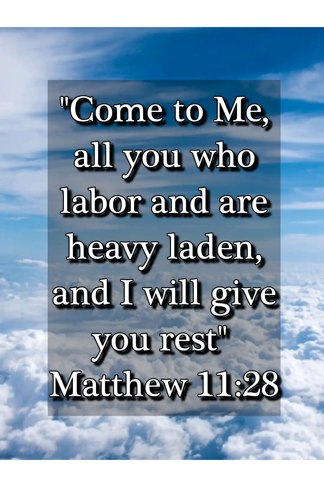 bible verses for depression (Matthew 11:28)