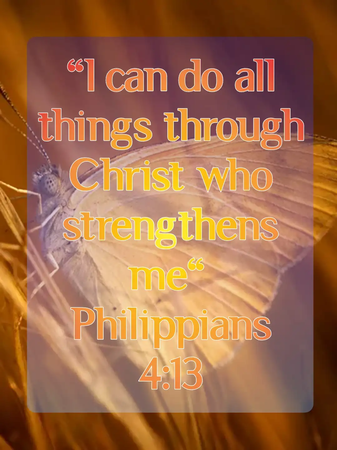 Short Bible Verses For Facebook, Instagram, Whatsapp (Philippians 4:13)