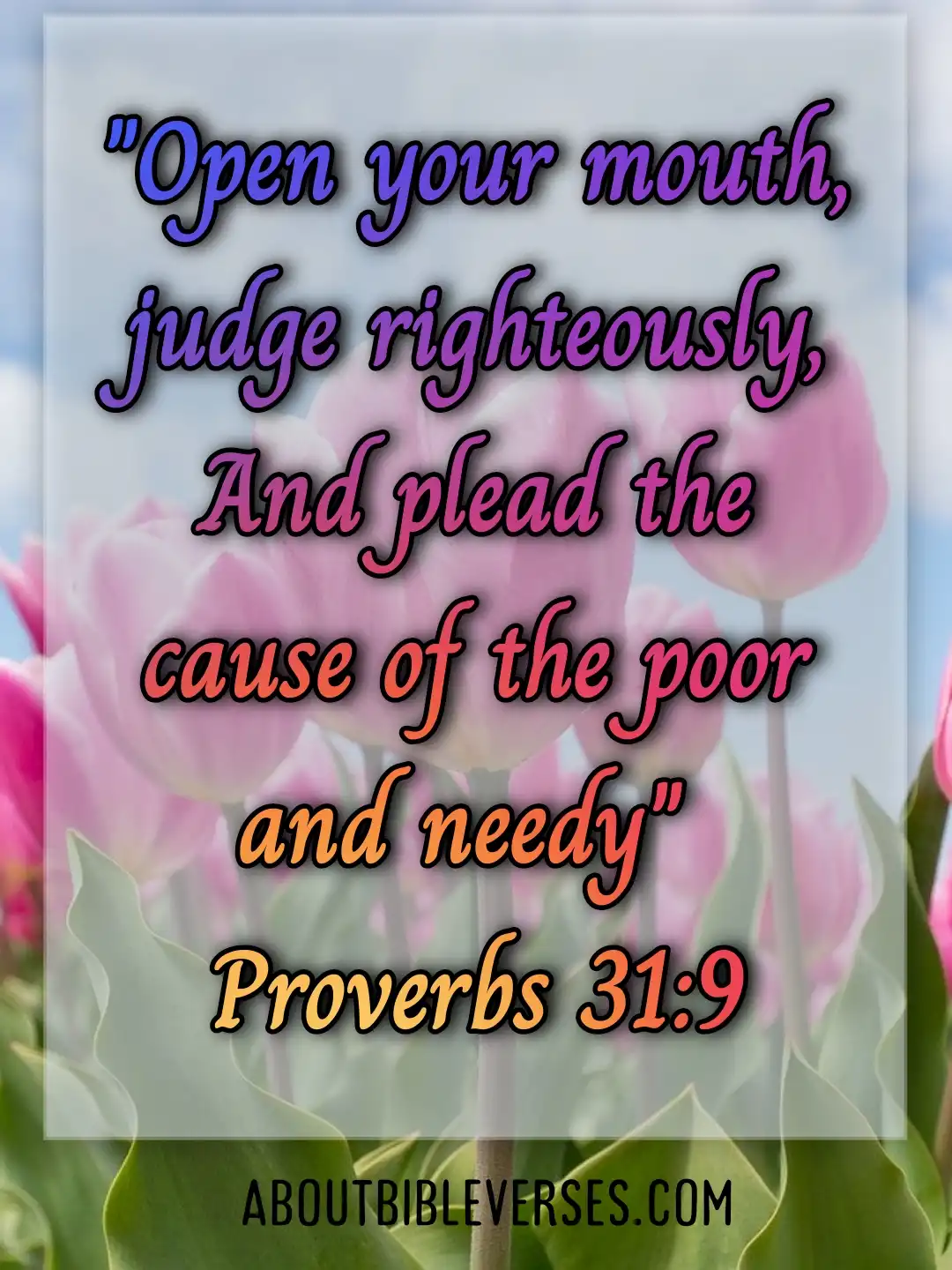 Bible Verses About Serving Others (Proverbs 31:9)