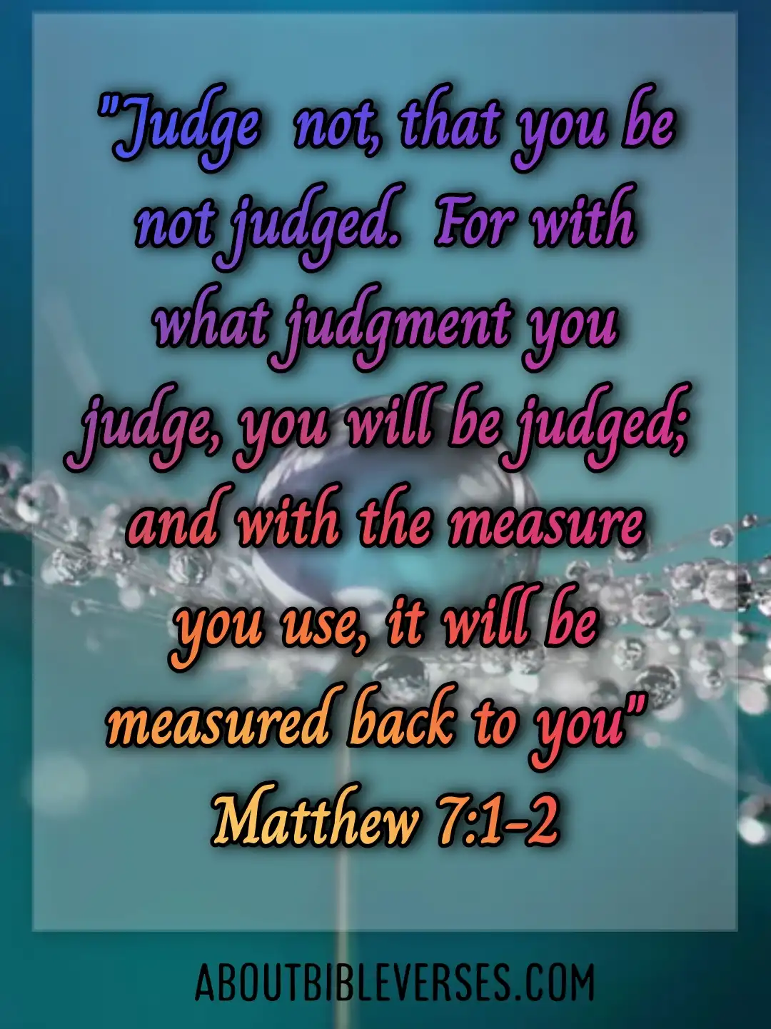 Best Bible Verses About Judging And Judging Others Actions Kjv