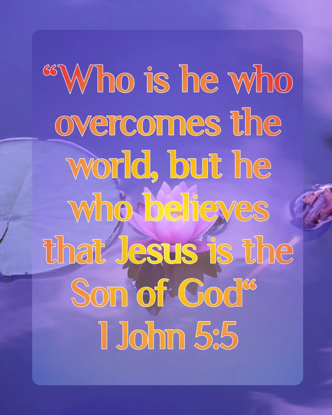 bible verses on faith and hope (1John 5:5 )