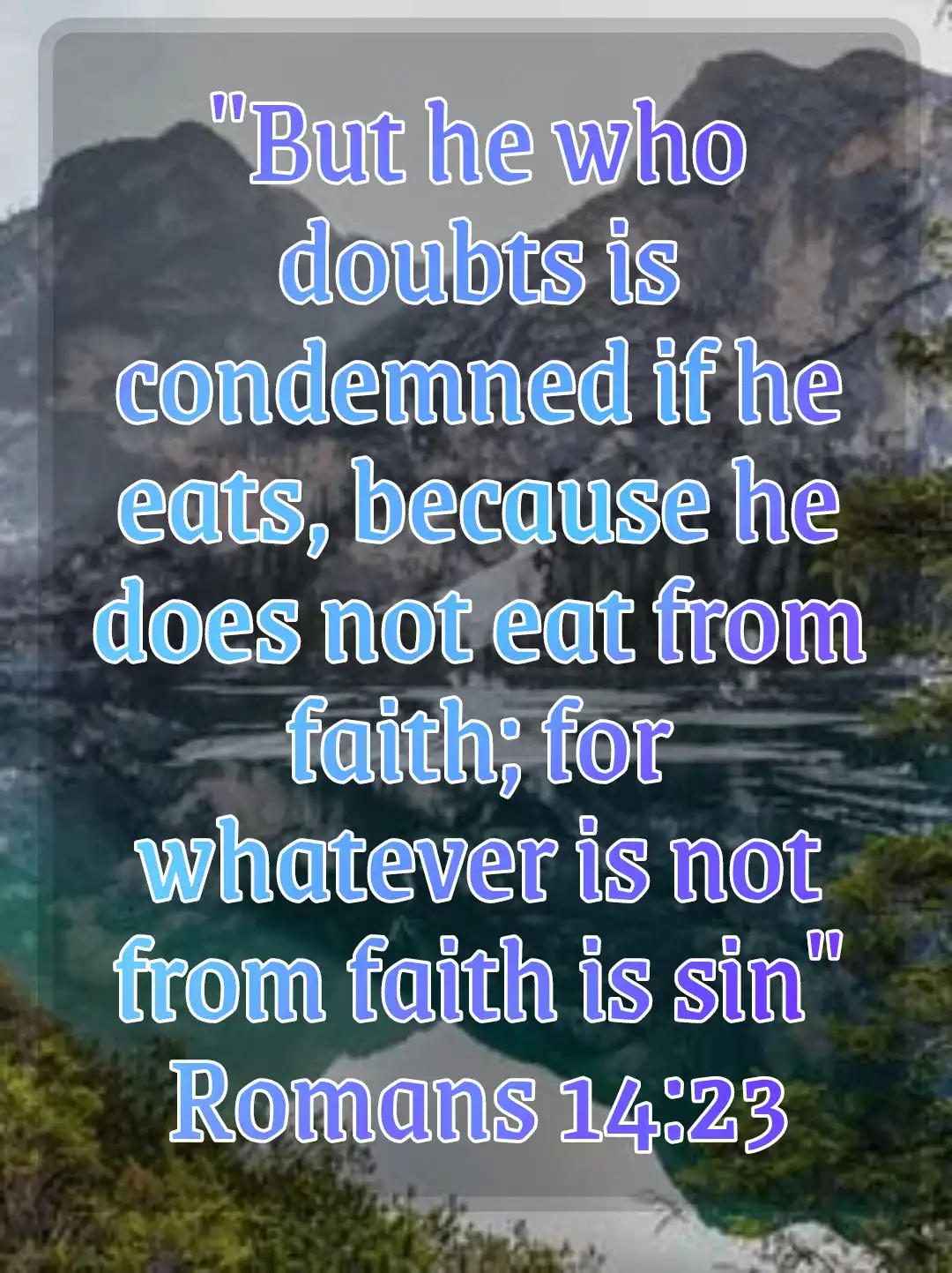 bible verses on faith and hope (Romans 14:23)