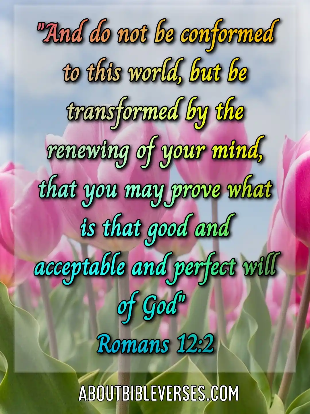 Bible Verse About Filling Your Mind With Good Things (Romans 12:2)