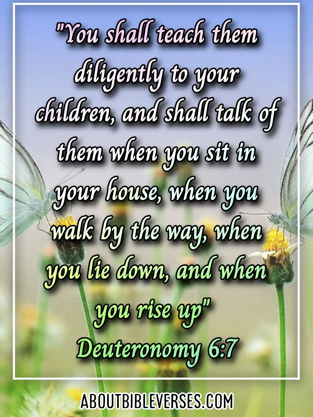 bible verses about kids (Deuteronomy 6:7)