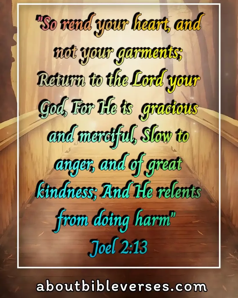 Bible Verses About Kindness (Joel 2:13)