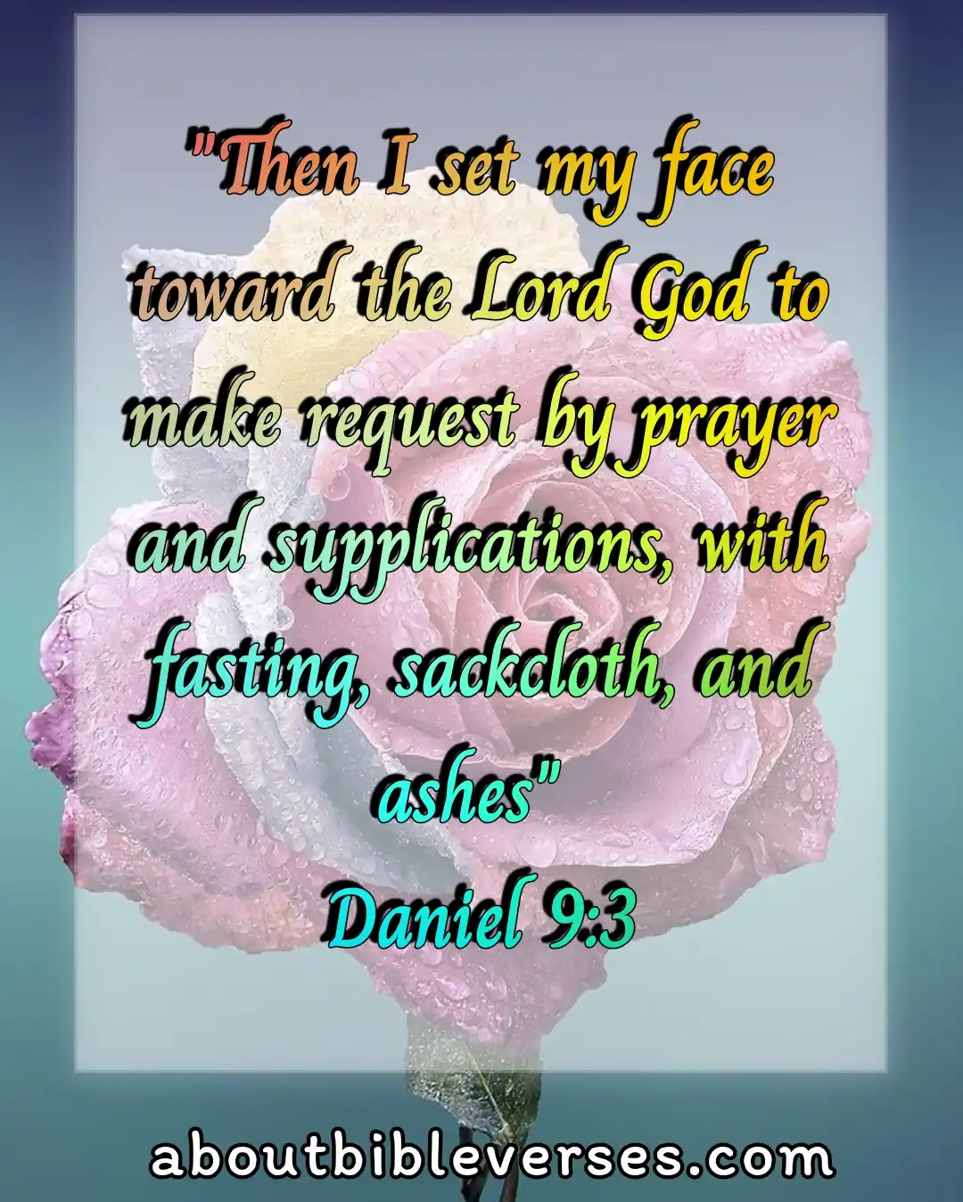 Bible Verses about Fasting (Daniel 9:3)