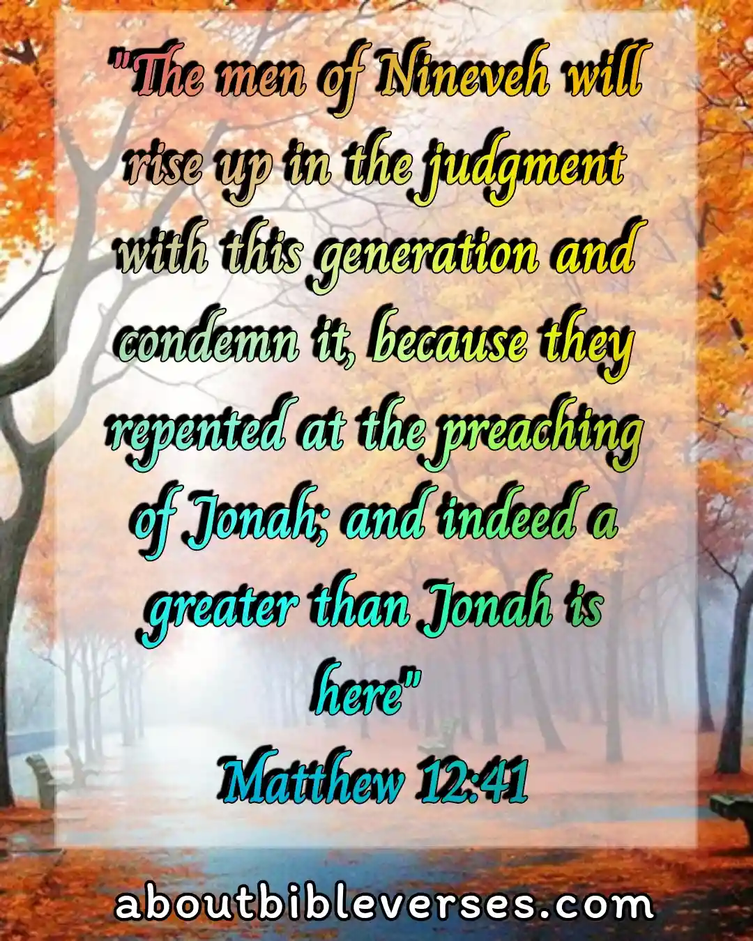 bible verses about repentance (Matthew 12:41)