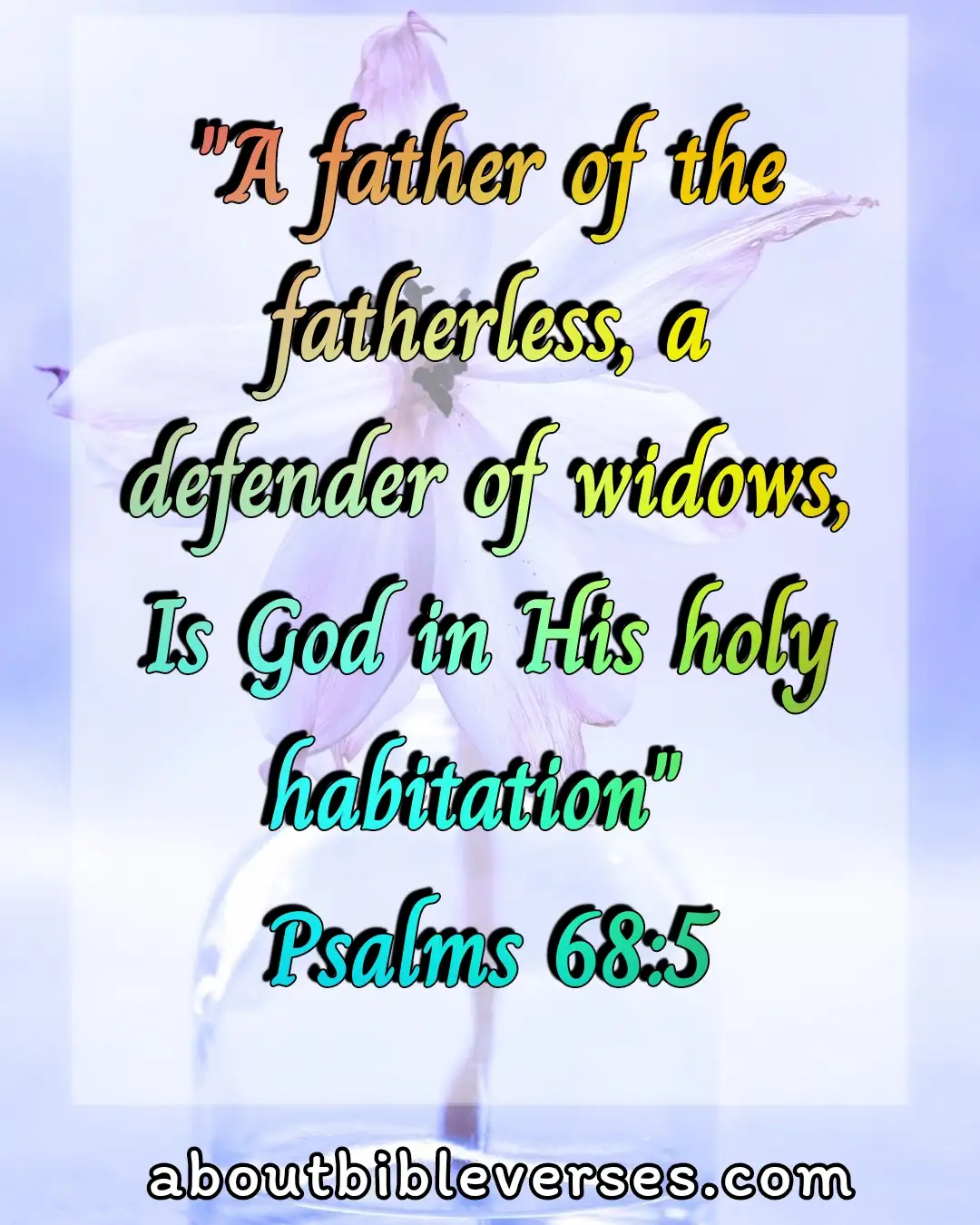 bible verses about widows (Psalm 68:5)