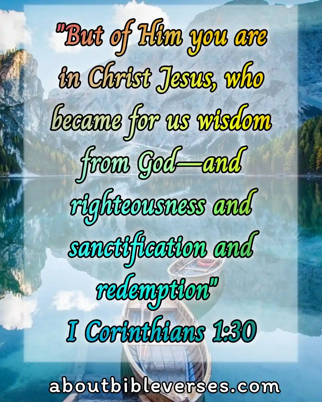 bible verses about wisdom (1 Corinthians 1:30)