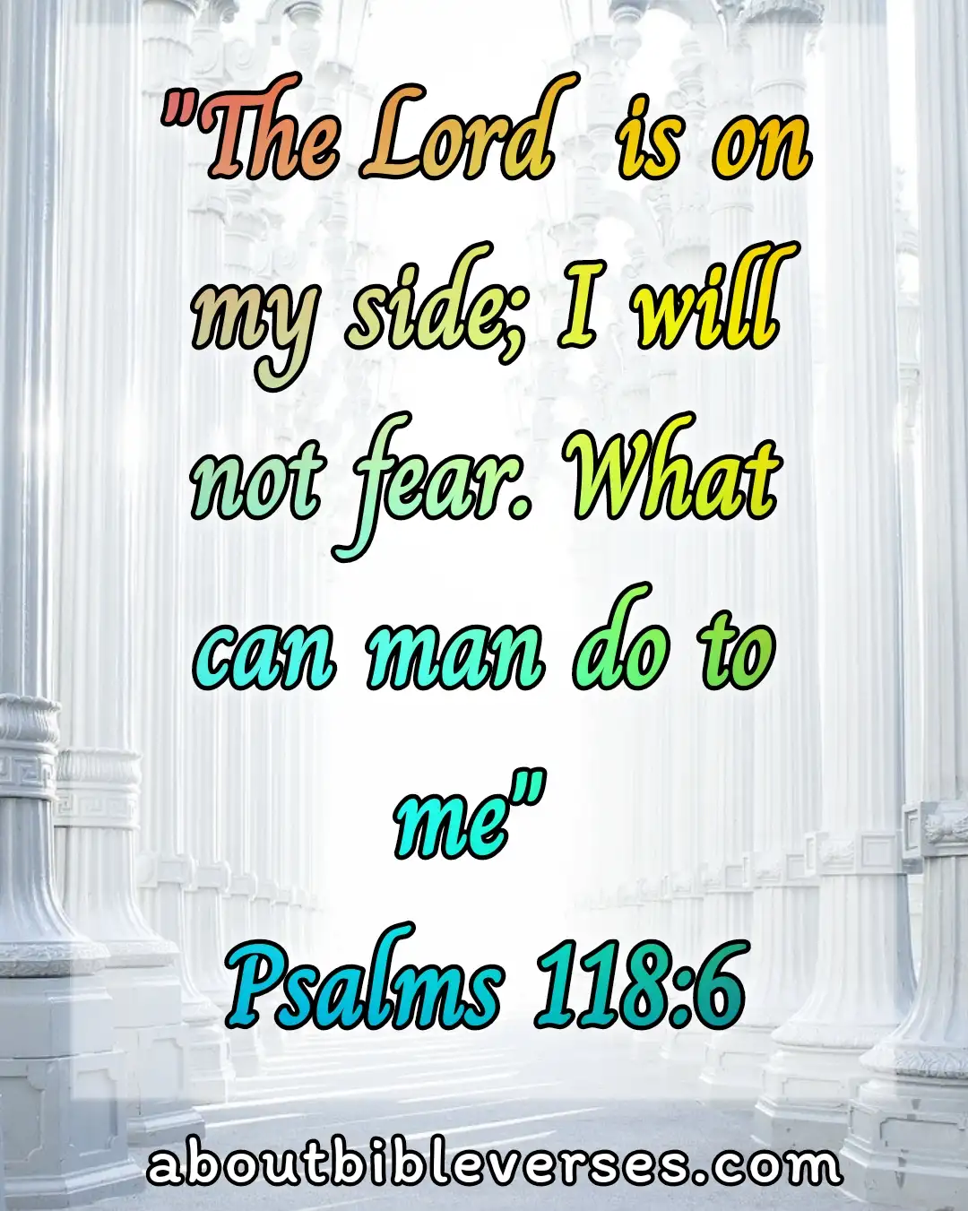 bible verses Do Not Fear (Psalm 118:6)