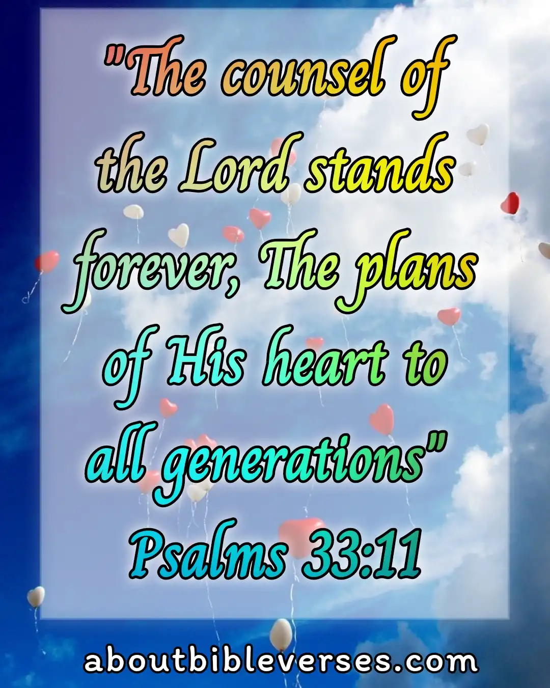 Bible verses about God's plans (Psalm 33:11)