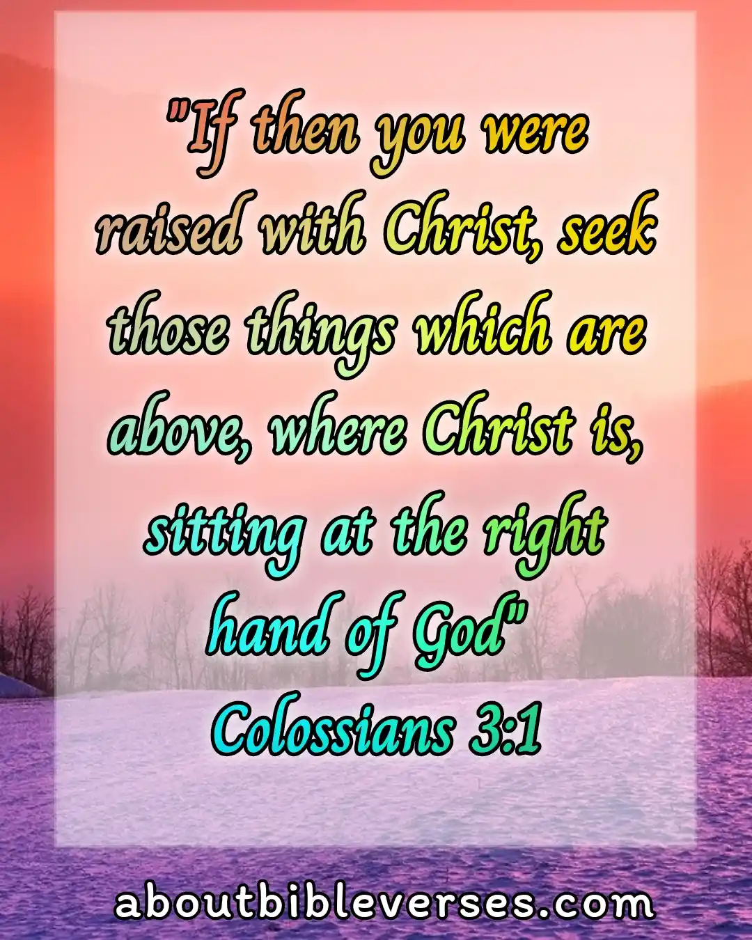 bible verse Real christian (Colossians 3:1)