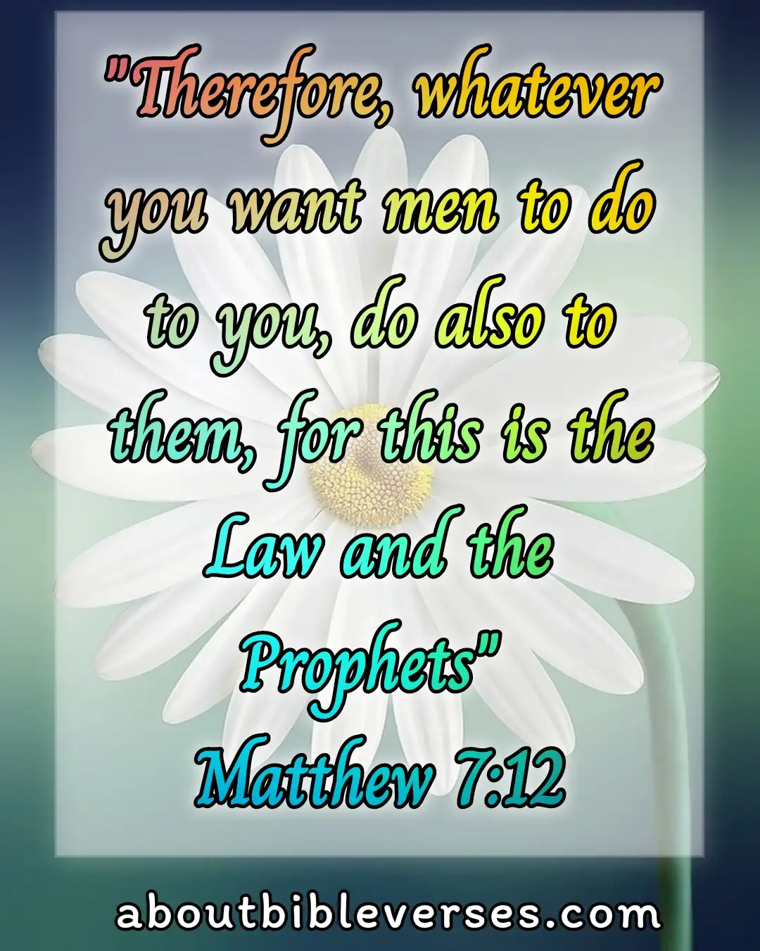 Bible Verses About Morality And Ethics (Matthew 7:12)