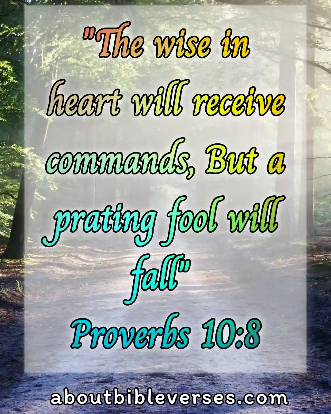 bible verses about fool (Proverbs 10:8)