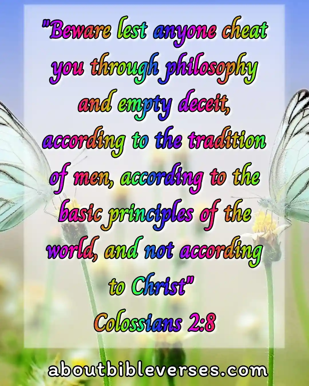 today bible verse (Colossians 2:8)