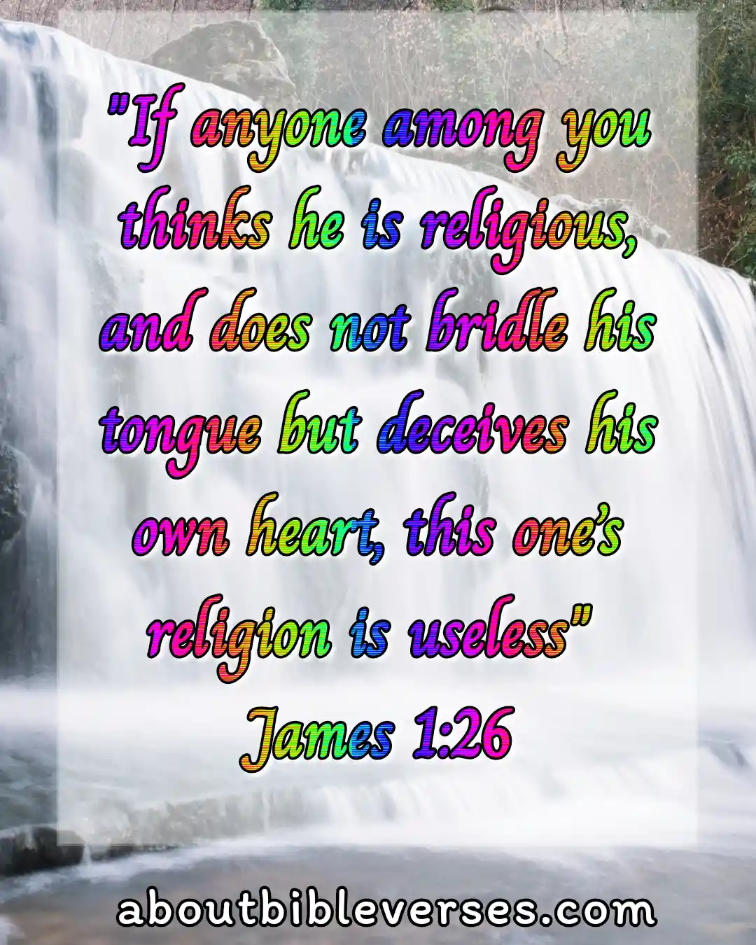 bible verses lying and deceit (James 1:26)