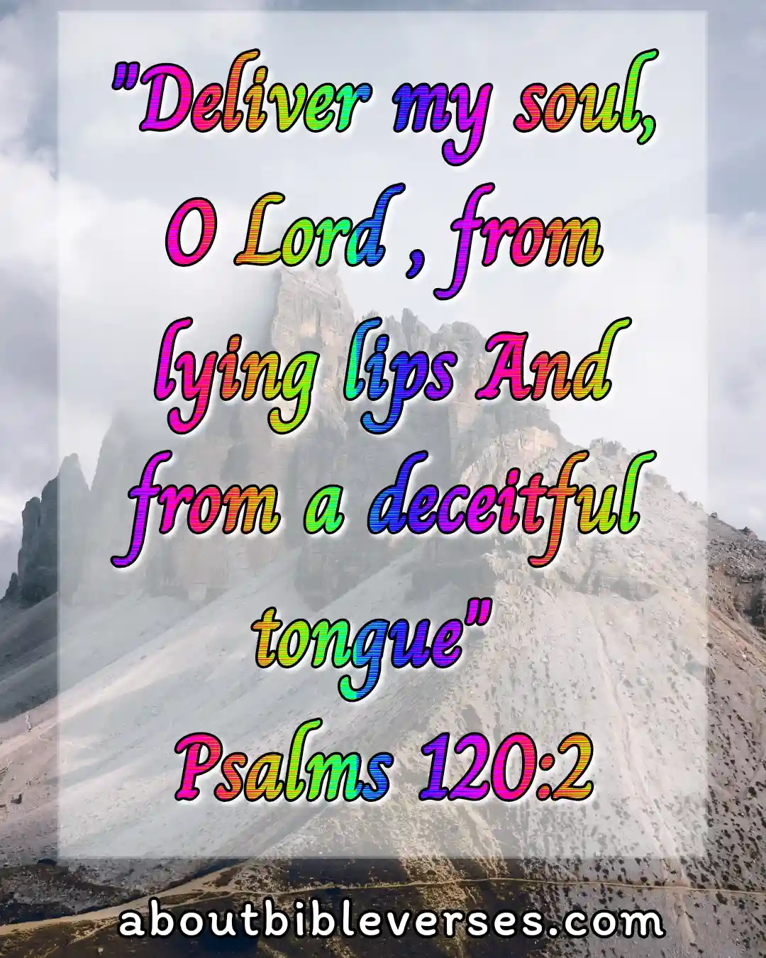 bible verses lying and deceit (Psalm 120:2)