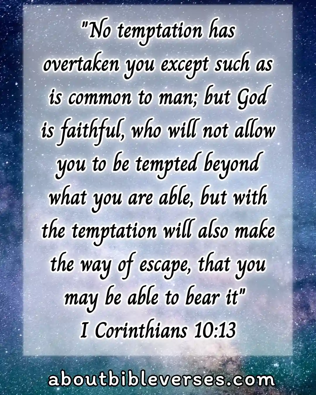 Today Bible Verse 1 Corinthians 10 13 With Explanation Bible Verses