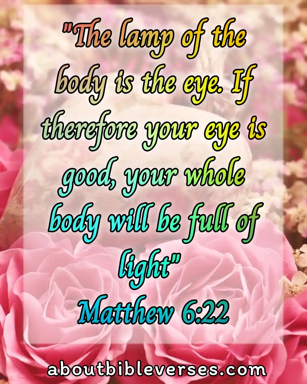 bible verses positive thinking (Matthew 6:22)