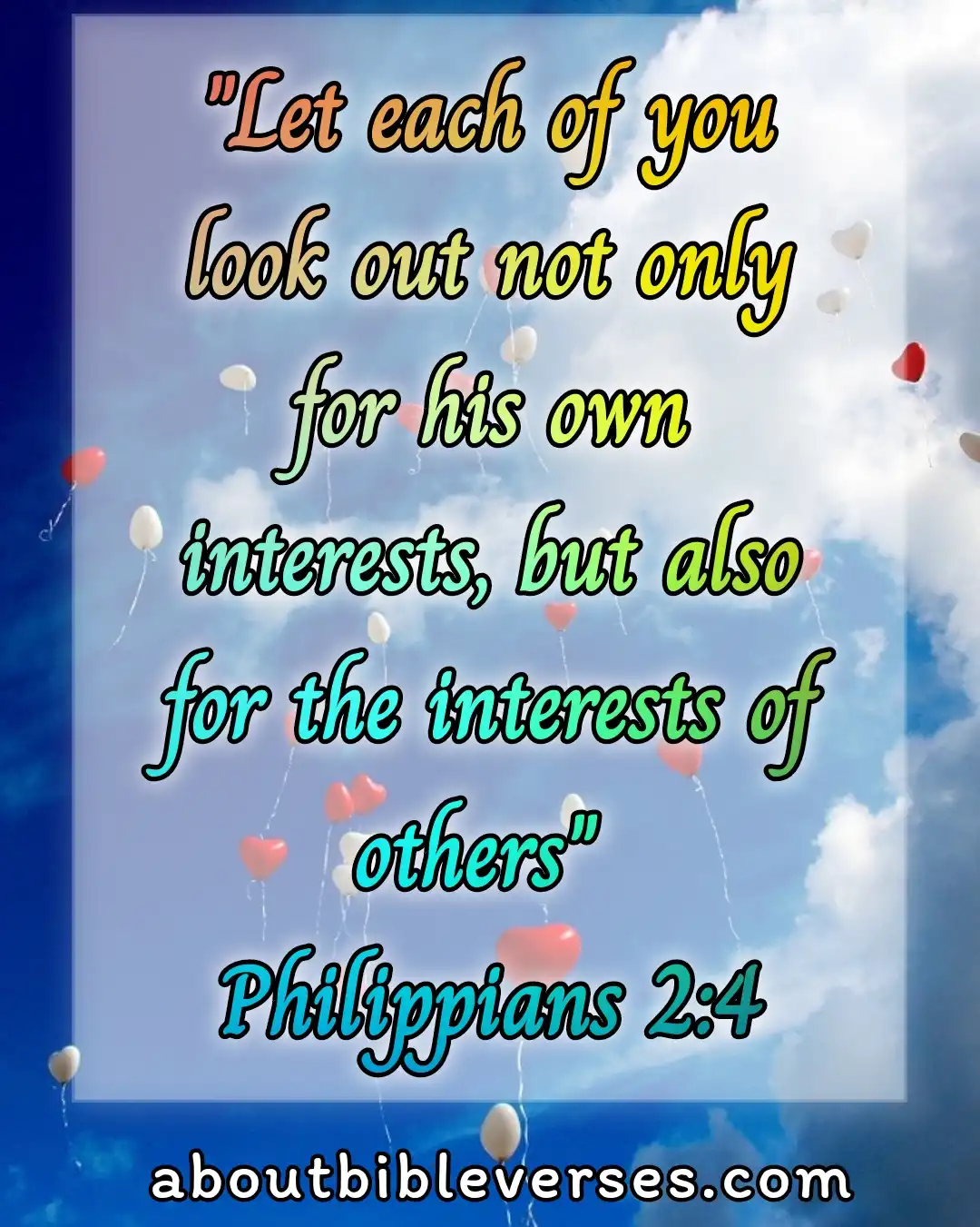 today bible verse (Philippians 2:4)