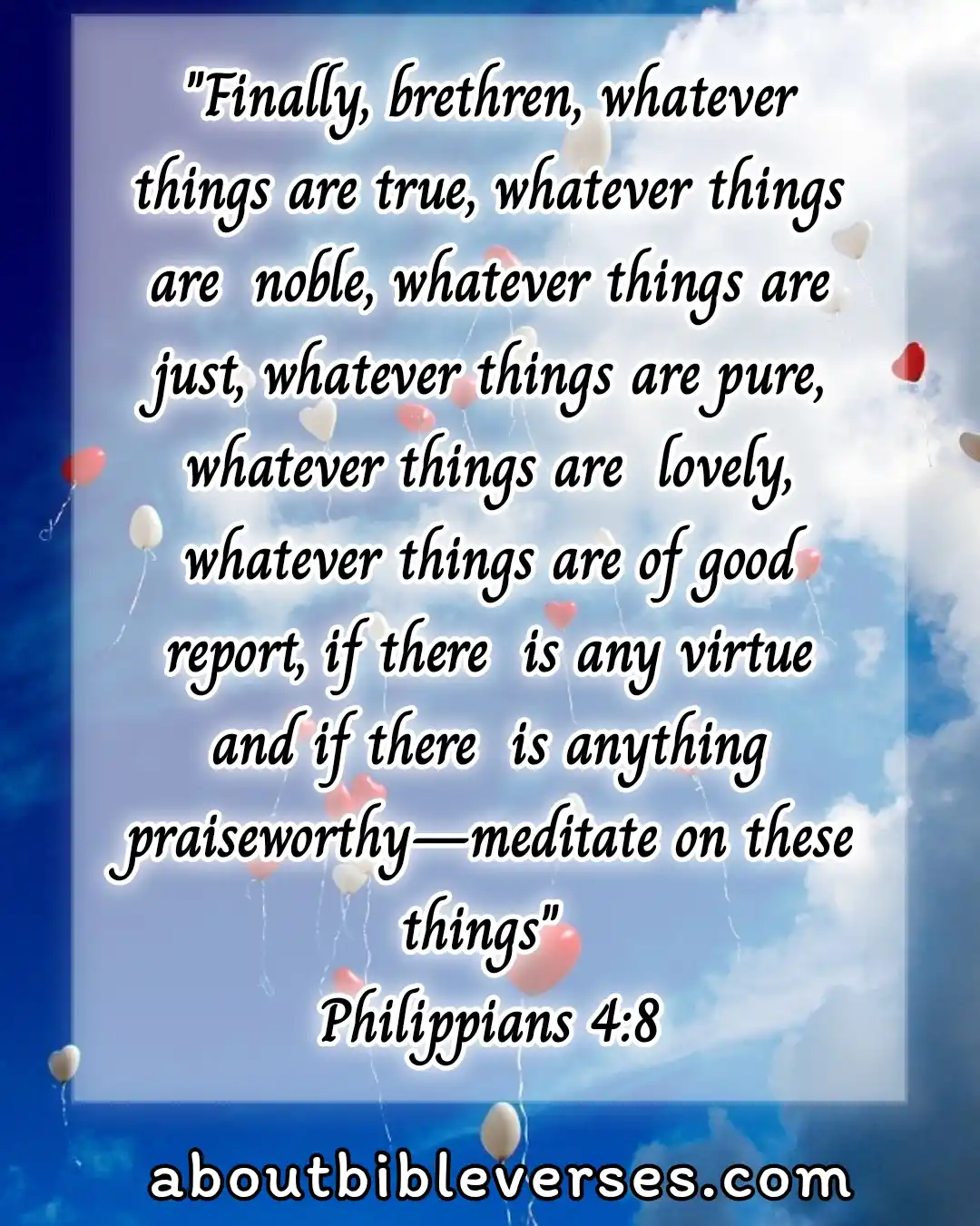 Today bible verse (Philippians 4:8)