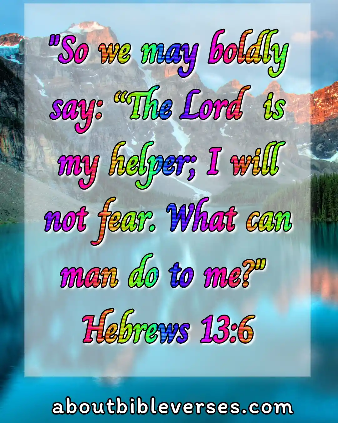 Bible Verses Alone (Hebrews 13:6)