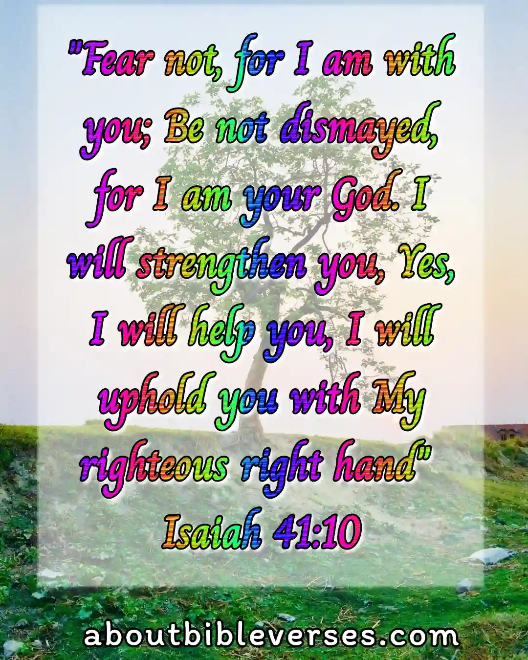 Bible Verses God Is With You (Isaiah 41:10)