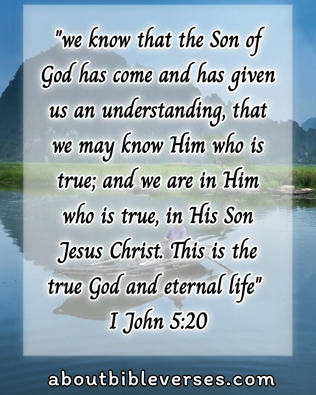 Bible Verses About The Trinity (1 John 5:20)