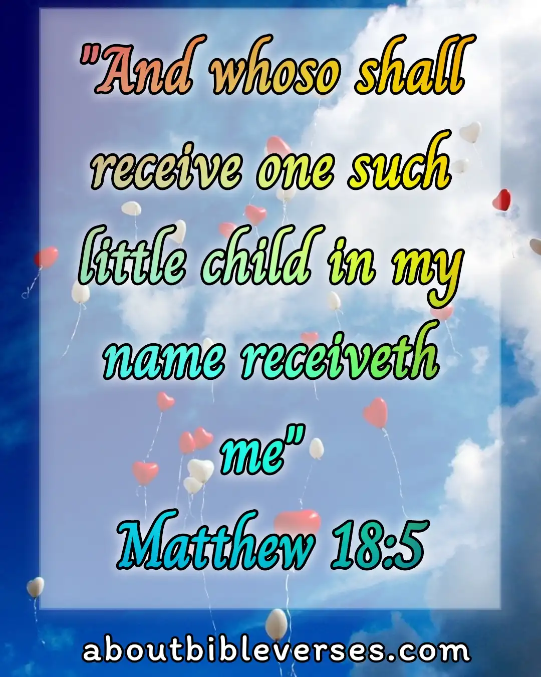 Today's bible verse (Matthew 18:5)