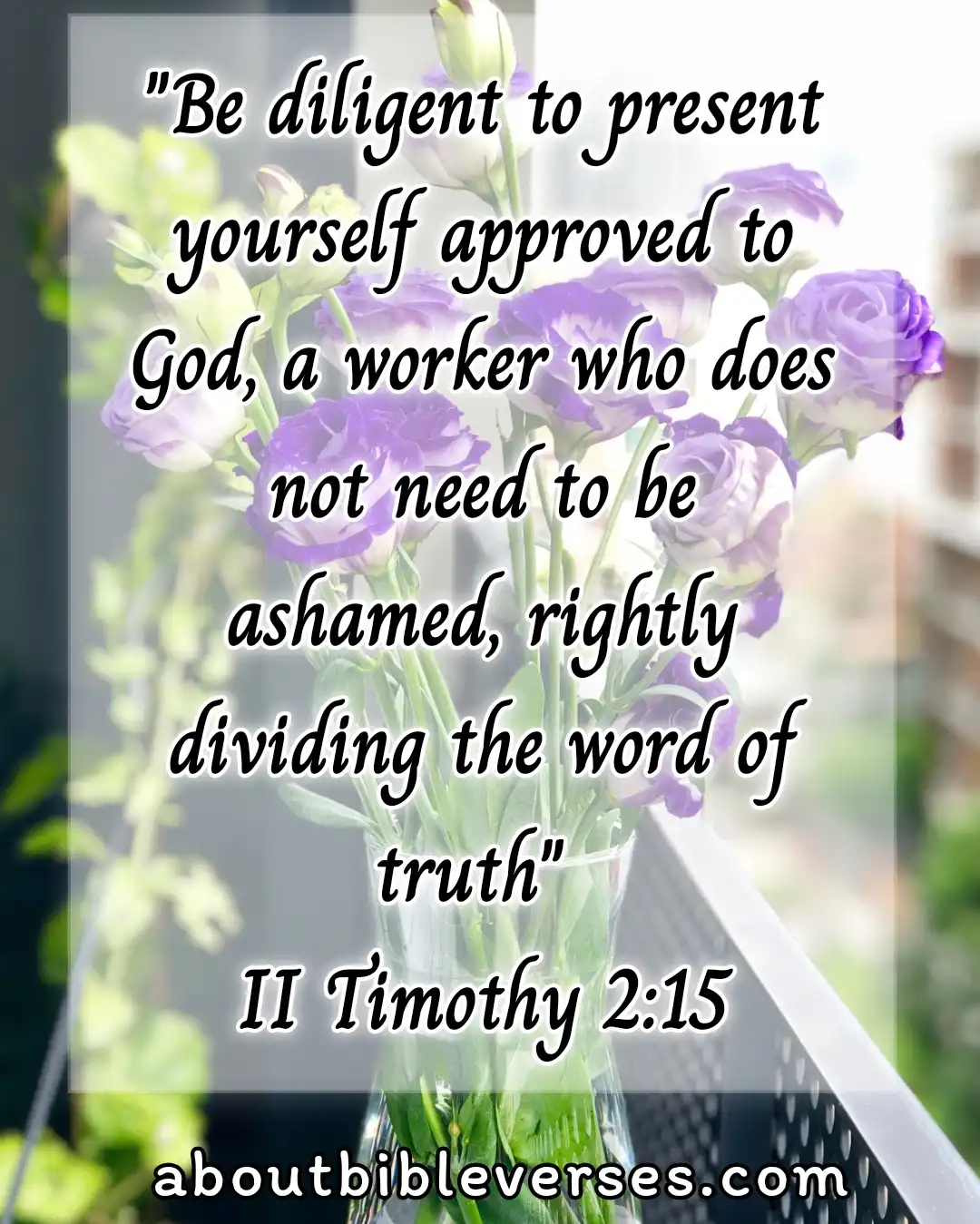 Bible Verses About Living A Disciplined Life (2 Timothy 2:15)