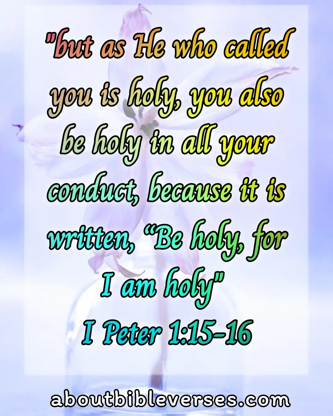 today bible verse (1 Peter 1:15-16)
