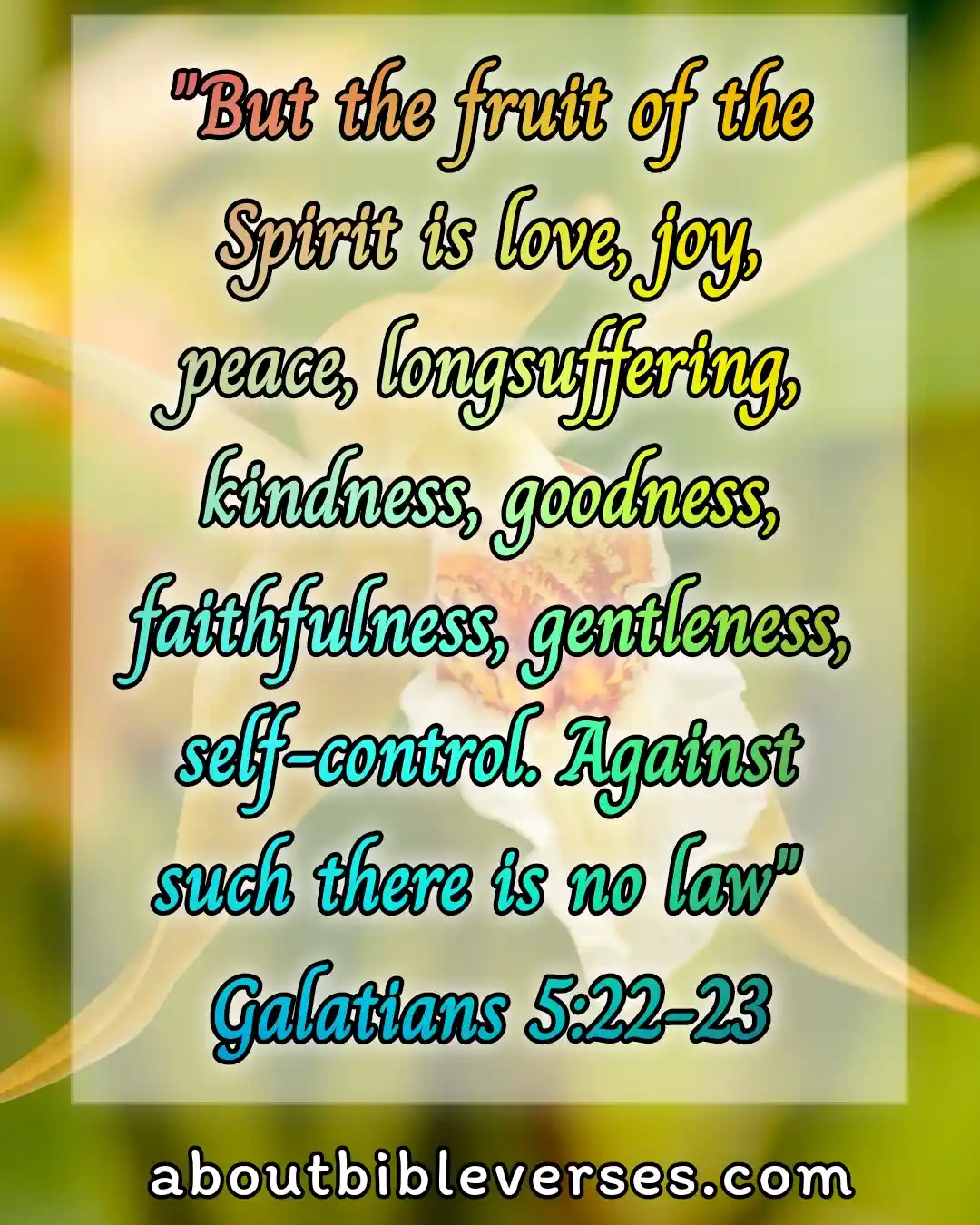 bible verses holiness (Galatians 5:22-23)