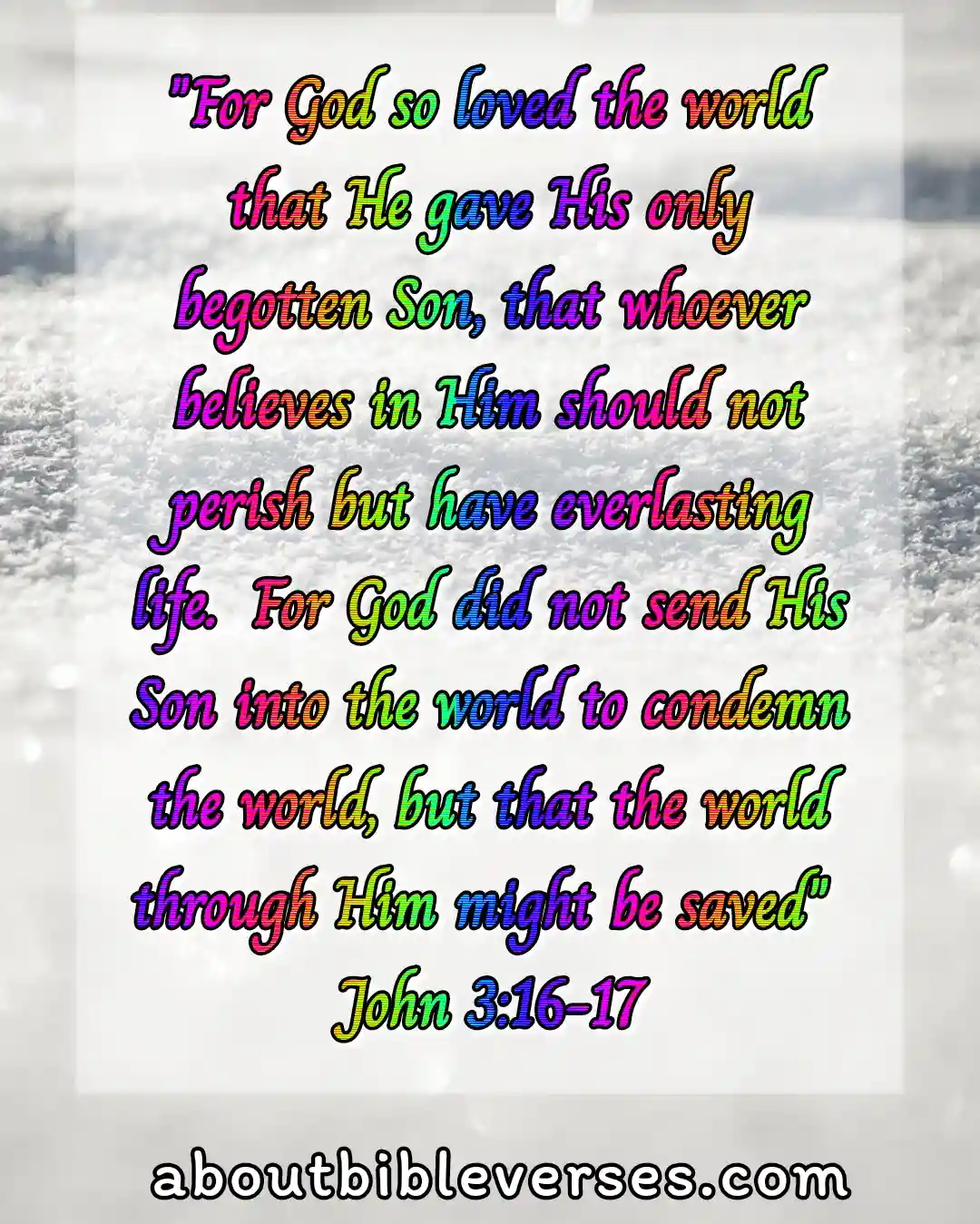 bible verses new beginnings (John 3:16-17)