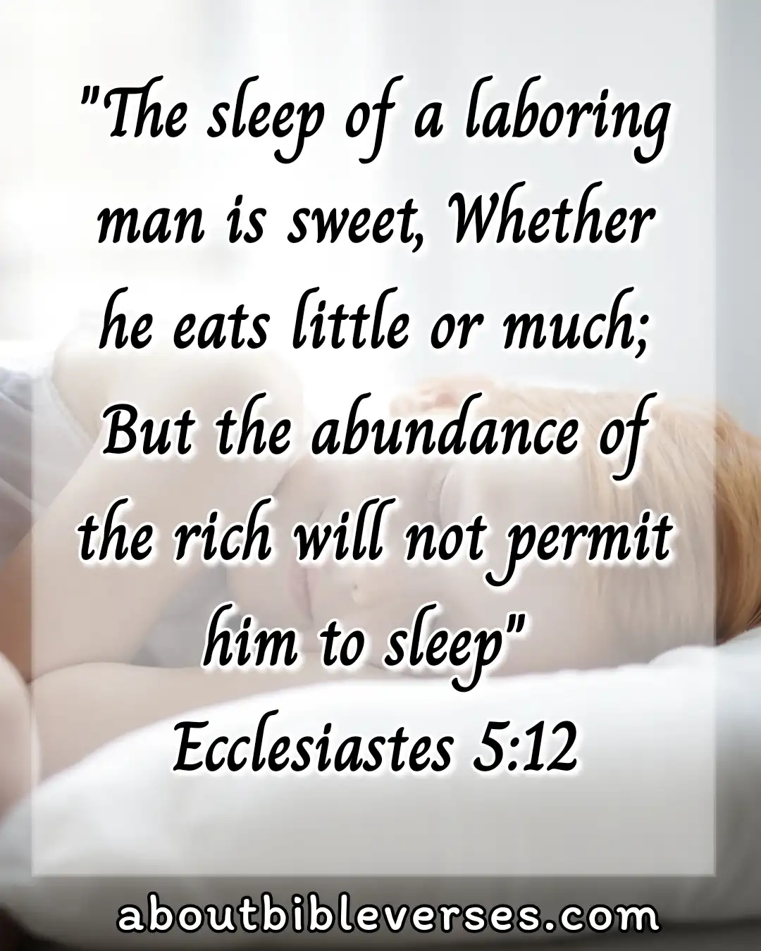 GoodNight Bible Verses (Ecclesiastes 5:12)