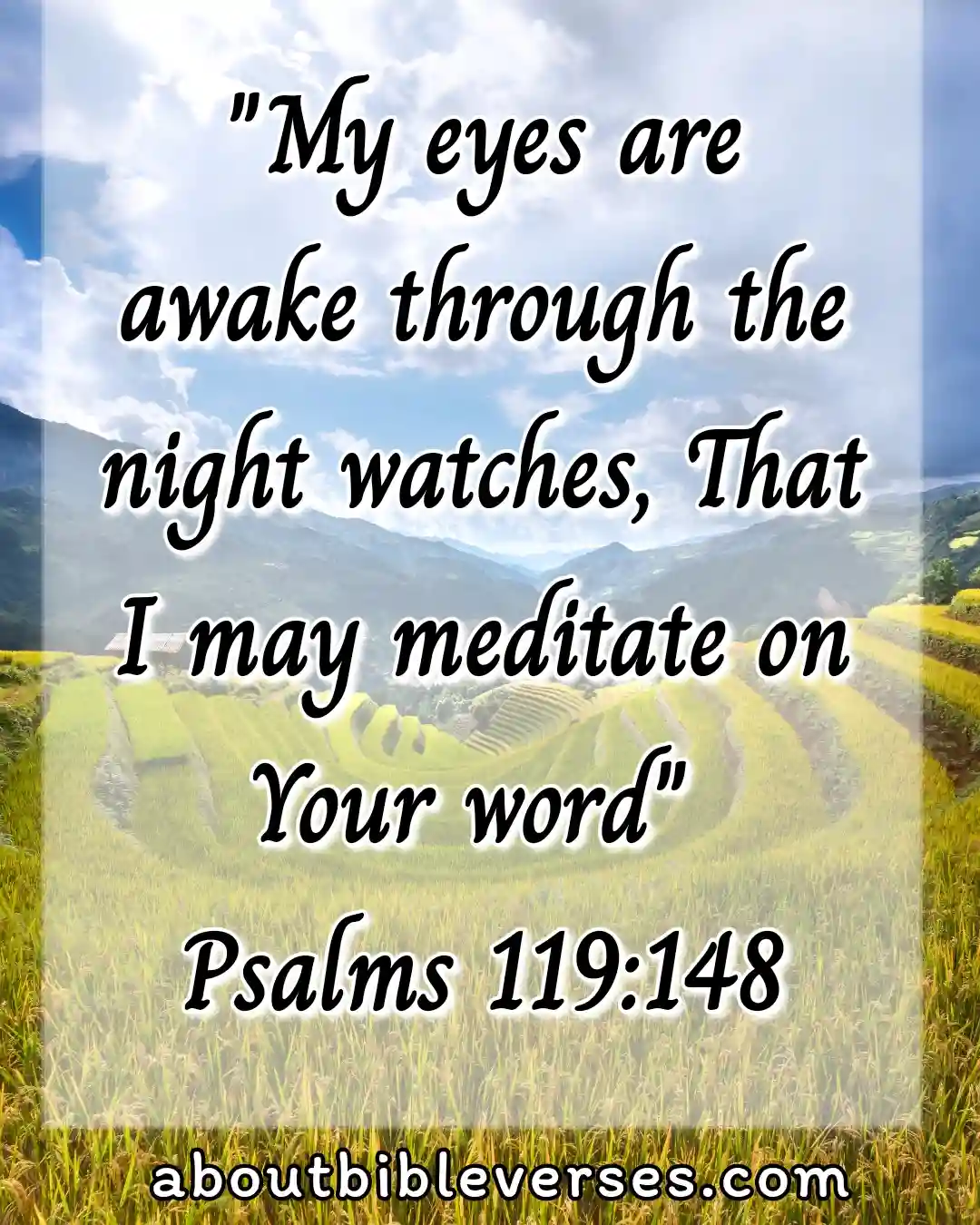 GoodNight Bible Verses (Psalm 119:148)