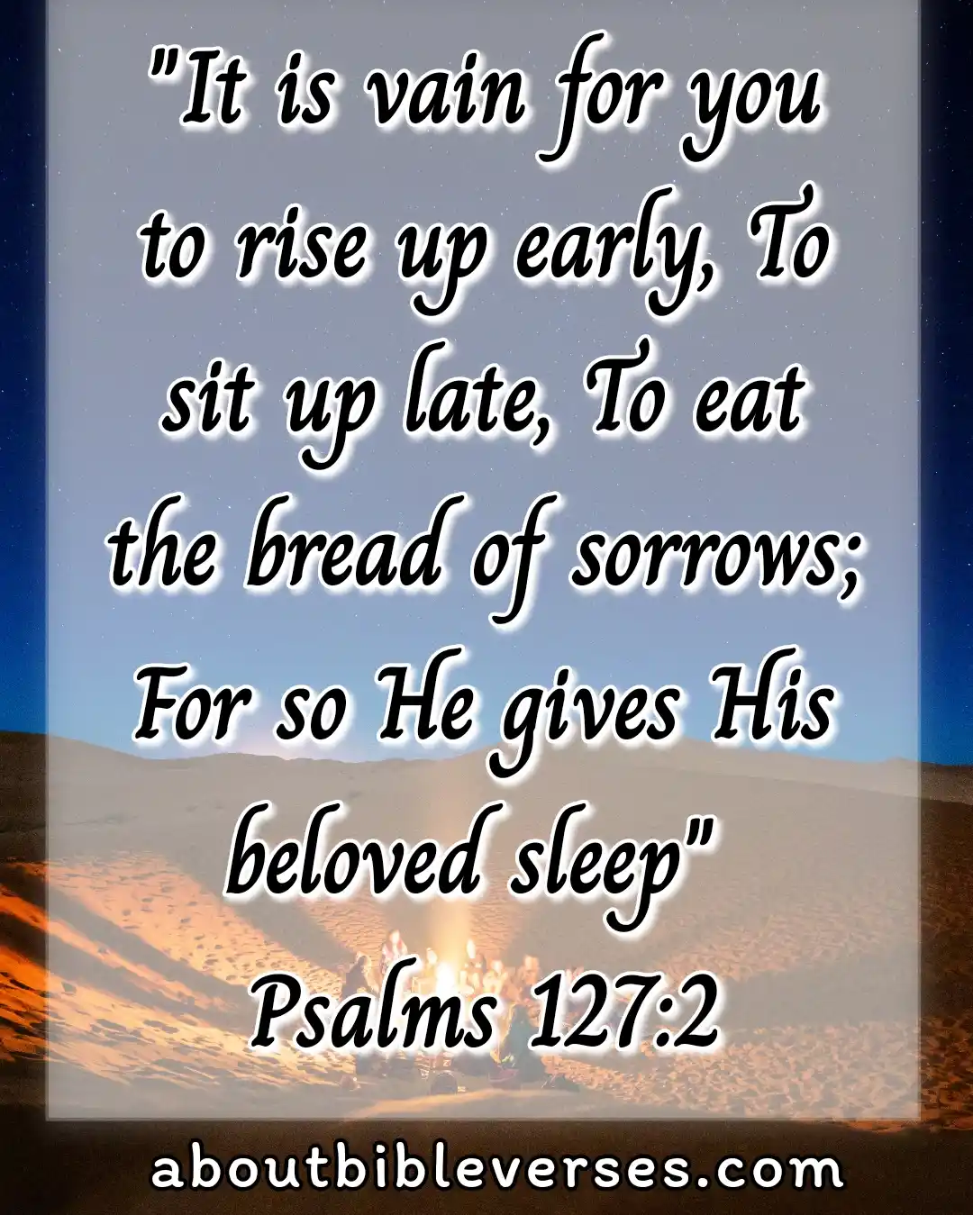 GoodNight Bible Verses (Psalm 127:2)