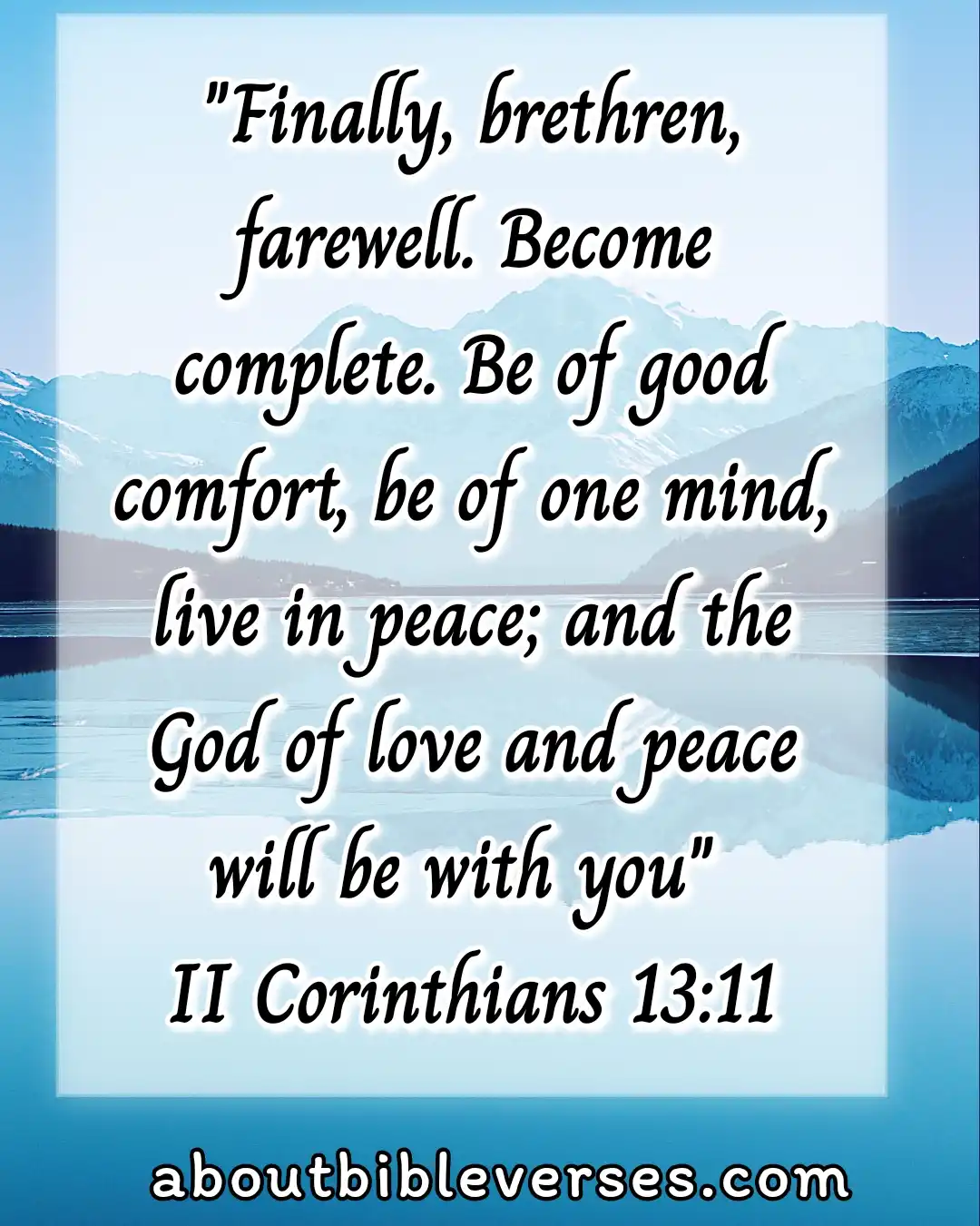 bible verses about peace (2 Corinthians 13:11)