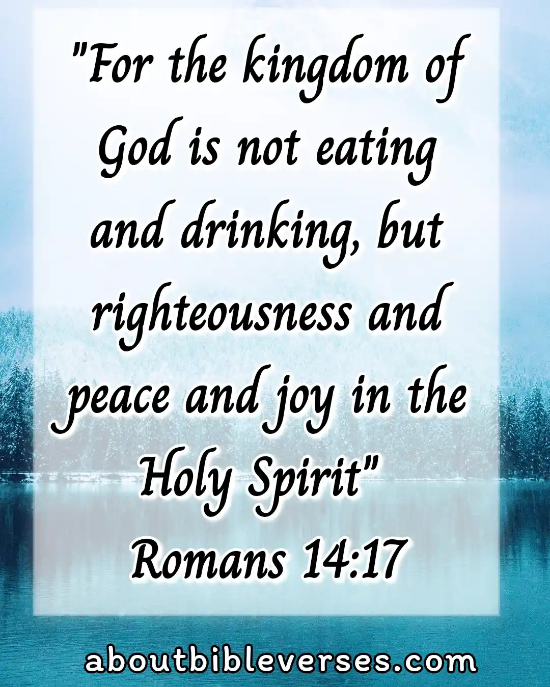 bible verses about peace (Romans 14:17)