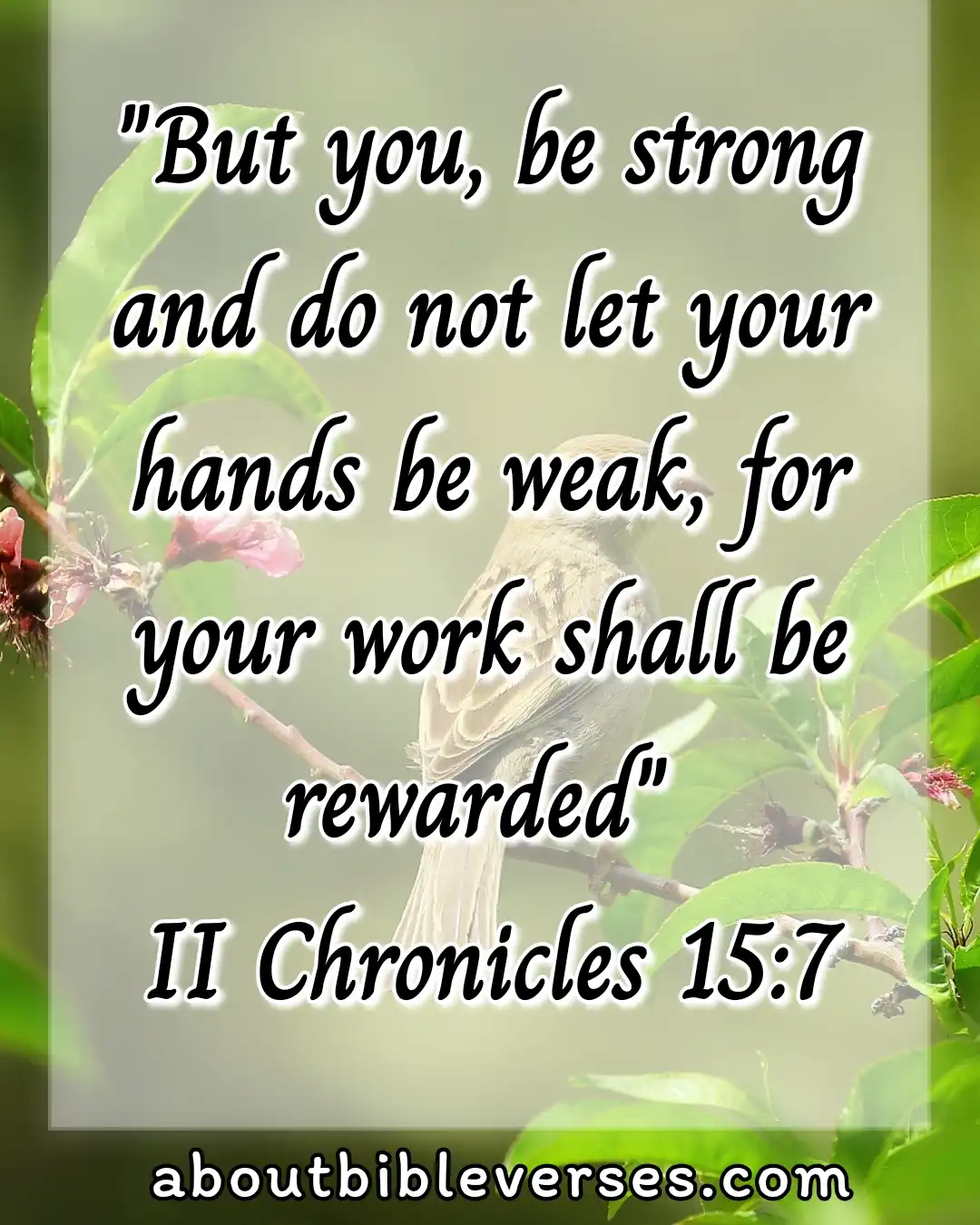today Bible Verse (2 Chronicles 15:7)