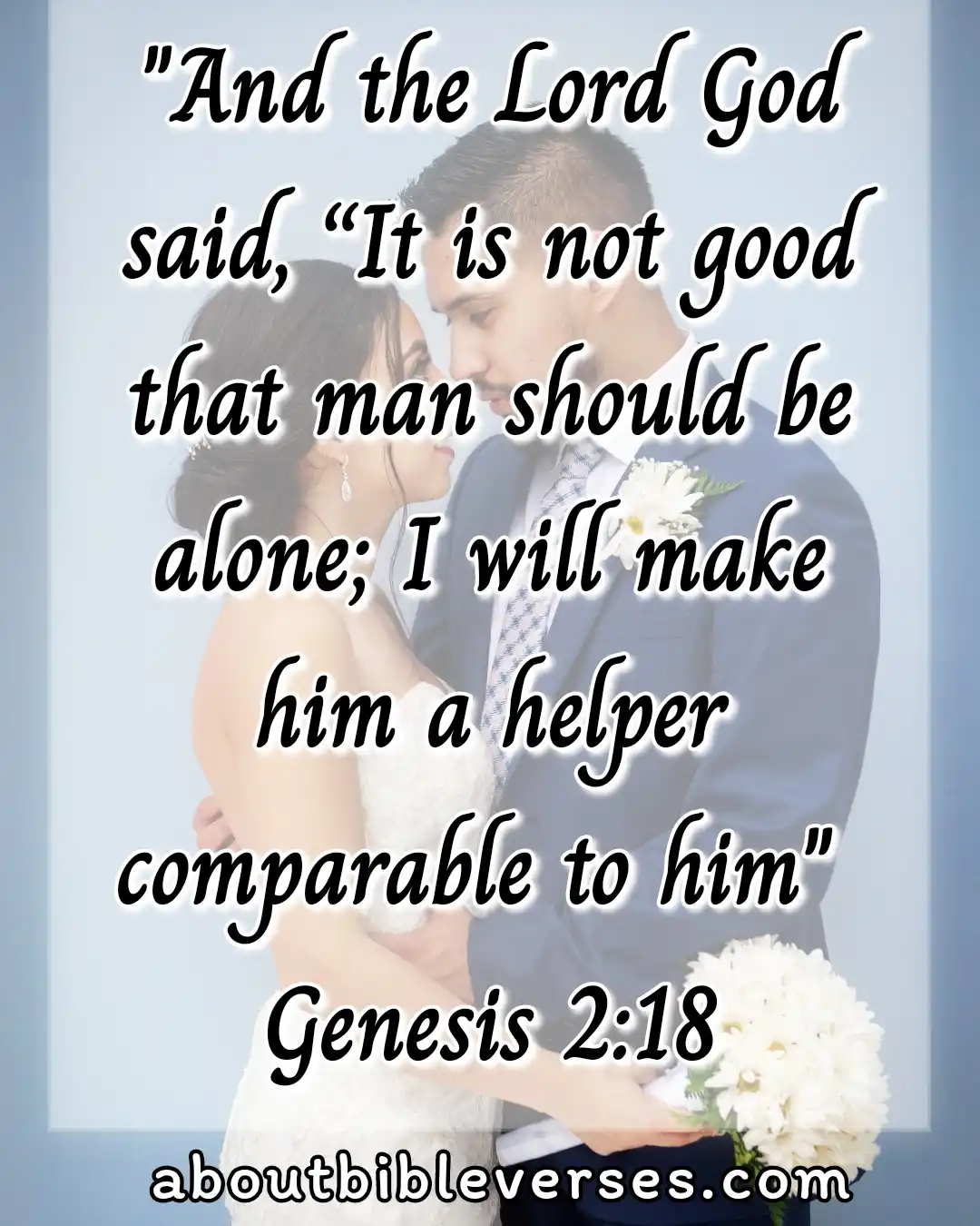 Marriage Bible Verses (Genesis 2:18)