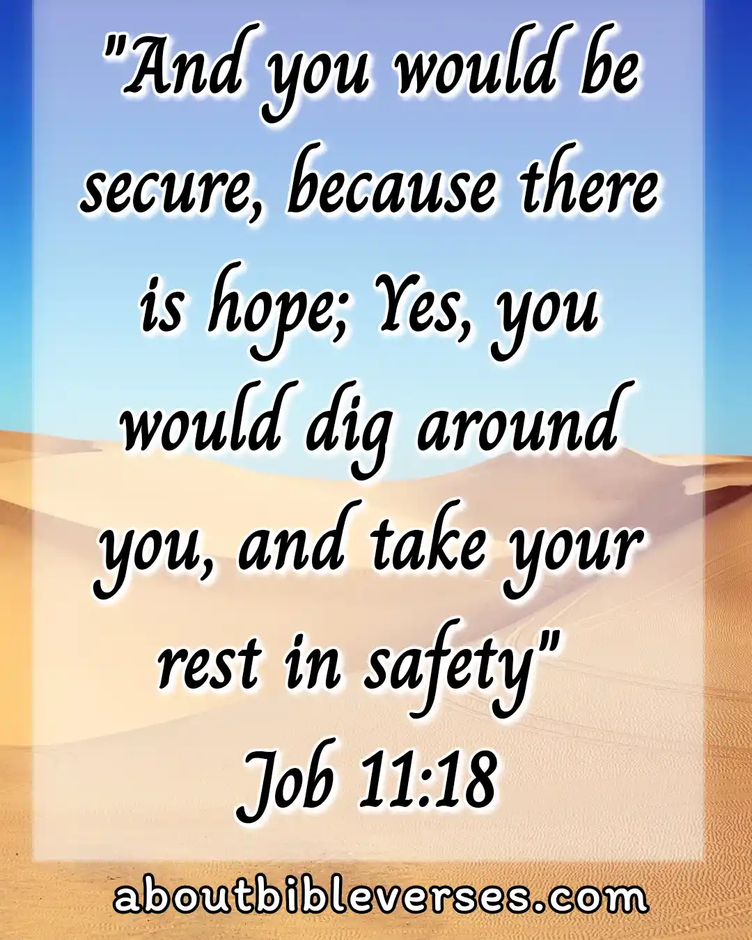 hope bible verses (Job 11:18)