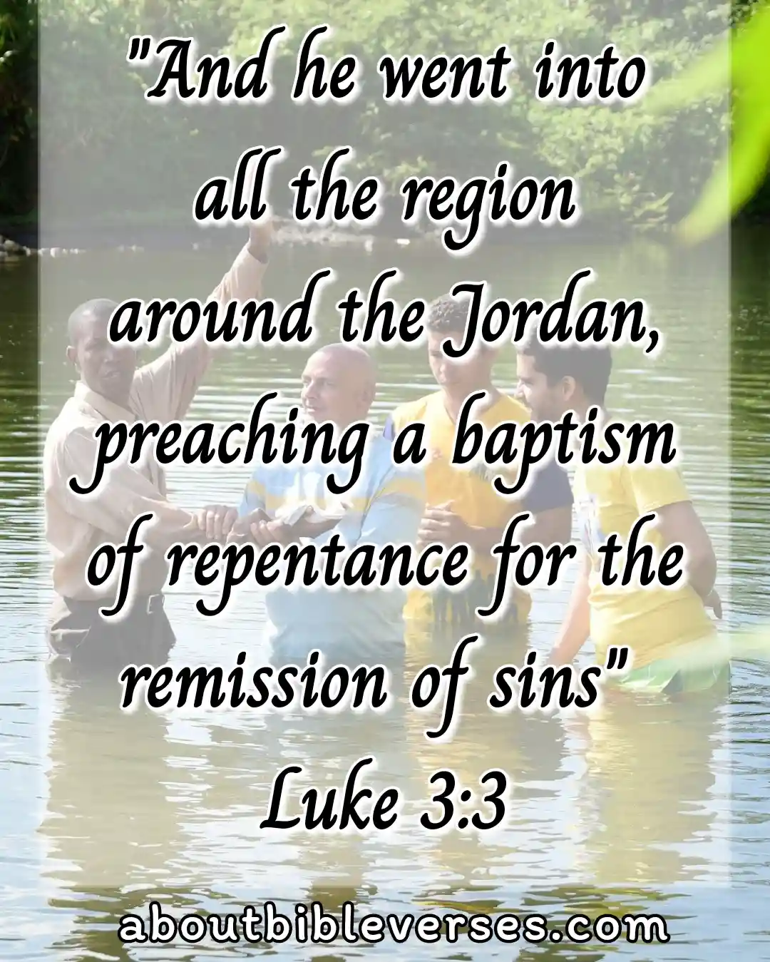 Baptism Bible Verses (Luke 3:3)