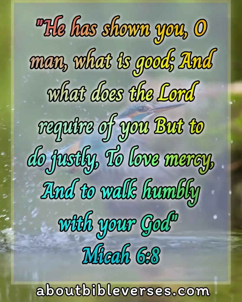 Bible verses God Is Merciful (Micah 6:8)