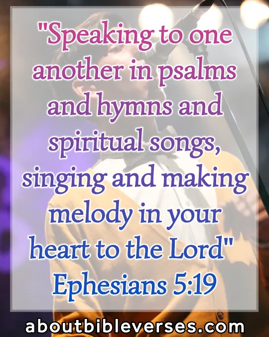 bible verses about singing (Ephesians 5:19)