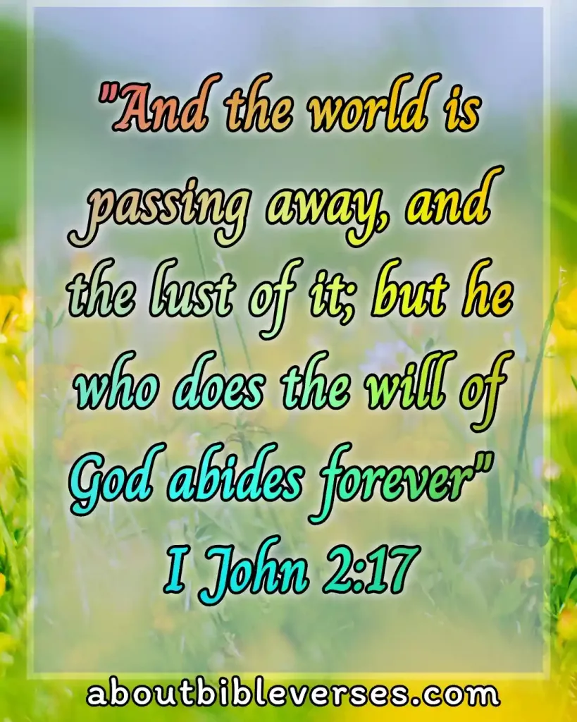 Today's bible verse (1 John 2:17)