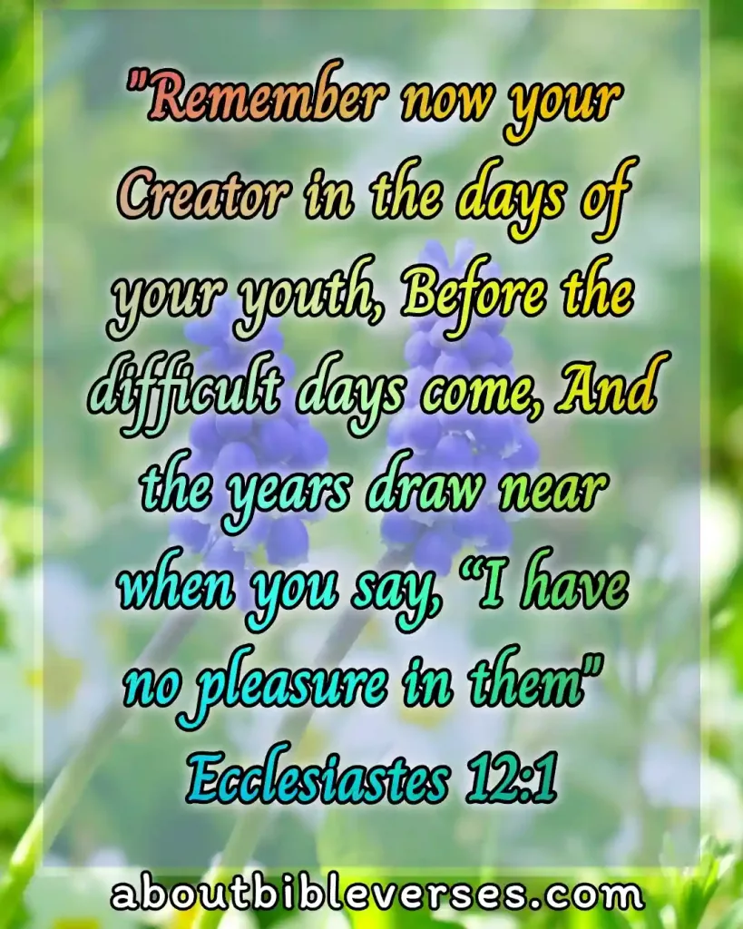 important bible verses (Ecclesiastes 12:1)