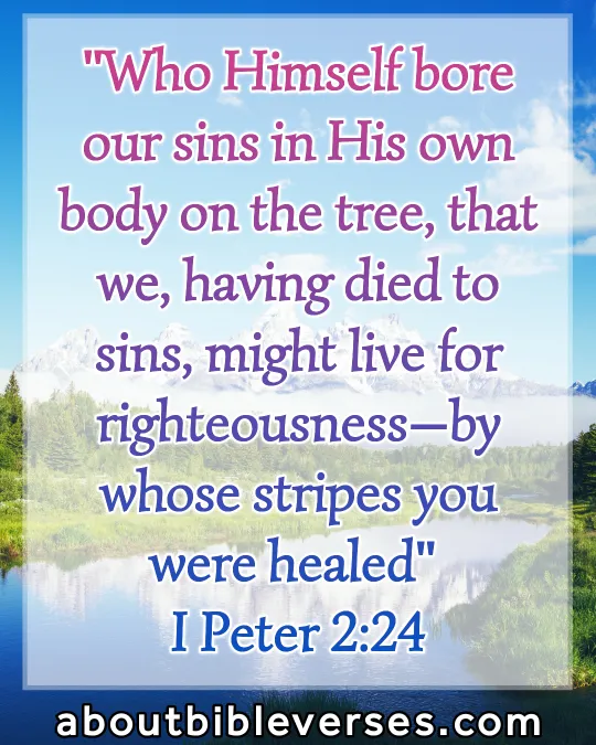 Bible Verses About Emotional Pain And Healing (1 Peter 2:24)