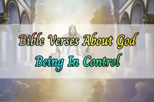 bible verses about God being in control